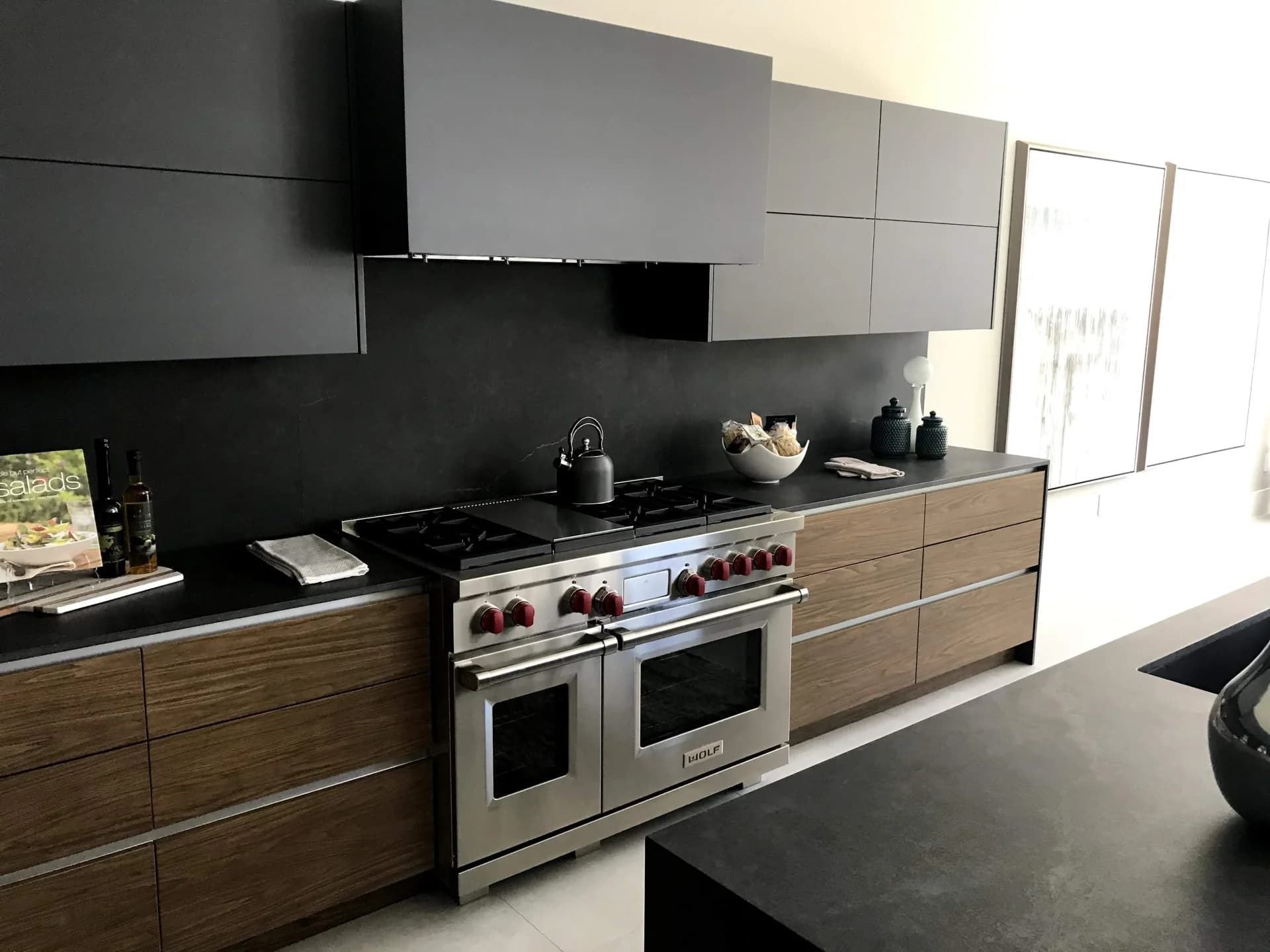 Kitchen remodel featuring custom cabinet finishes