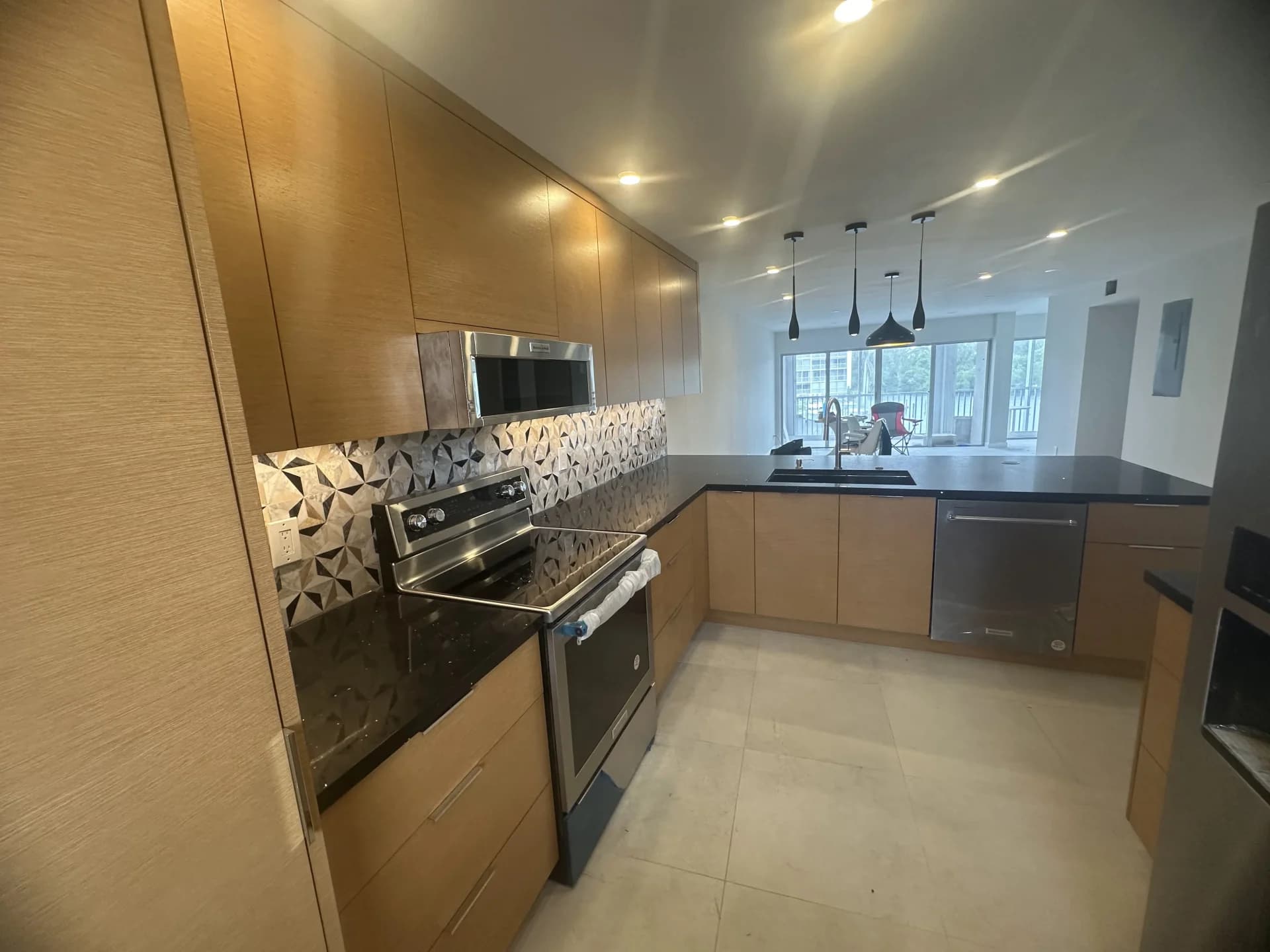 Custom kitchen cabinetry designed to match the homeowner's unique style