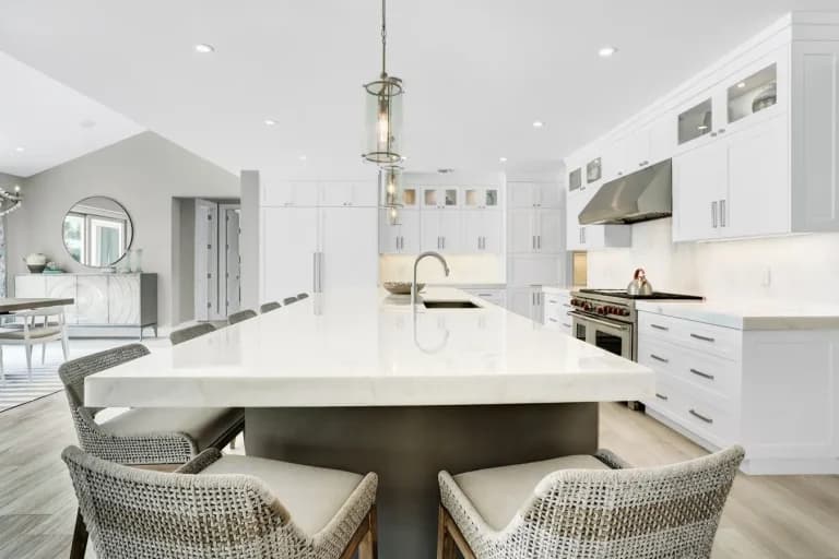 Elegant custom cabinetry in a Coral Gables, FL kitchen project