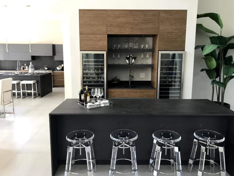 Custom cabinetry finishing detail from a Coral Gables home