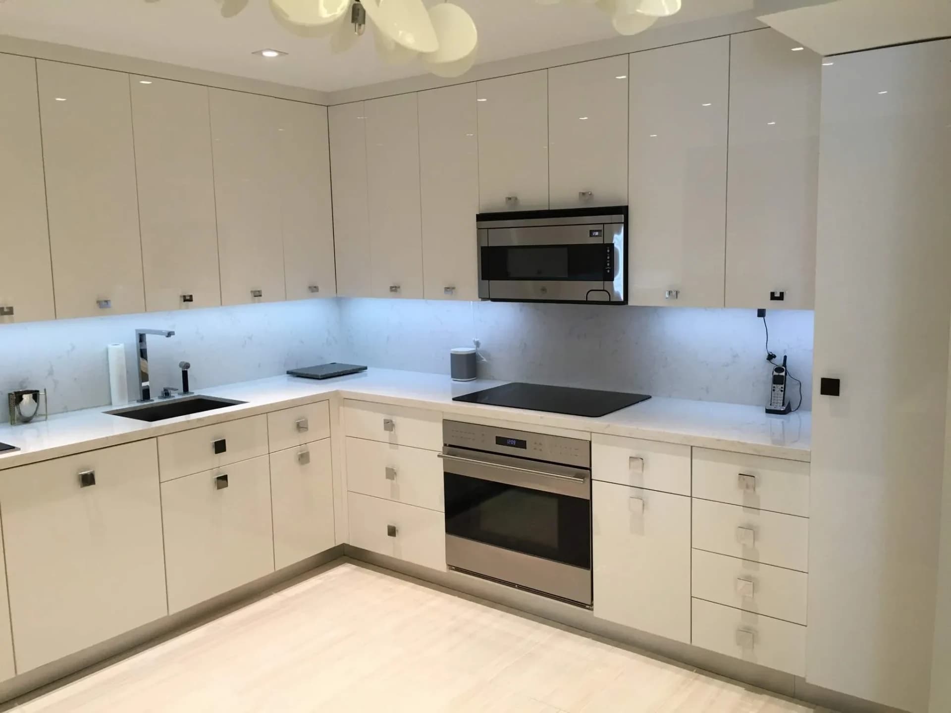 Custom cabinet storage solution in a Boynton Beach kitchen
