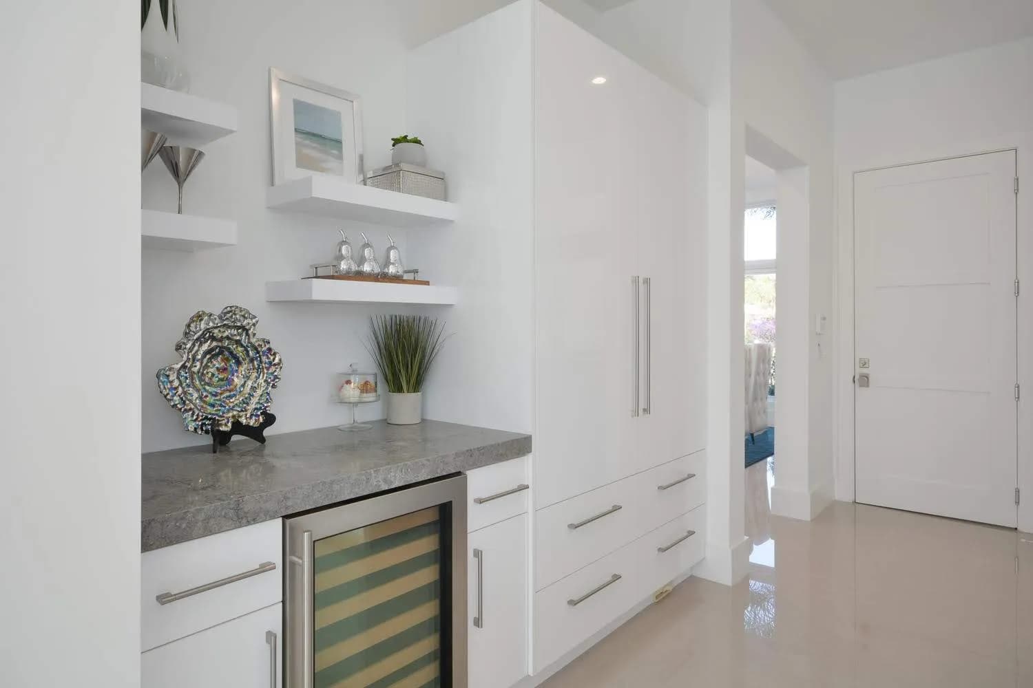 Custom kitchen cabinetry installed in an Aventura, FL home