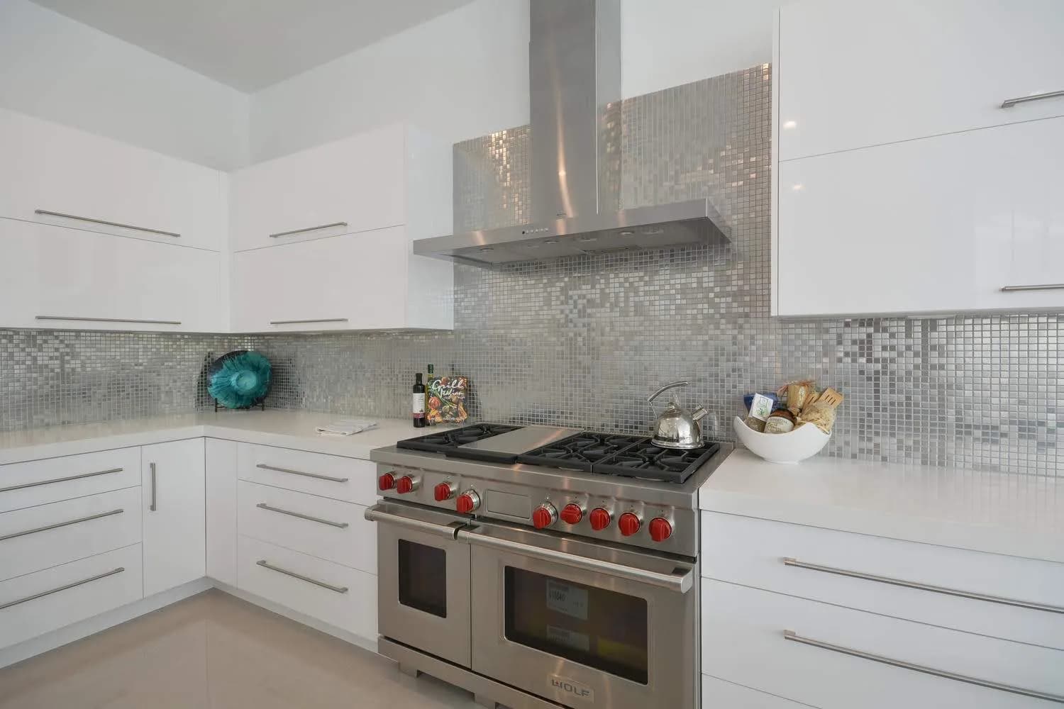 Custom cabinet storage solution in a Boca Raton kitchen