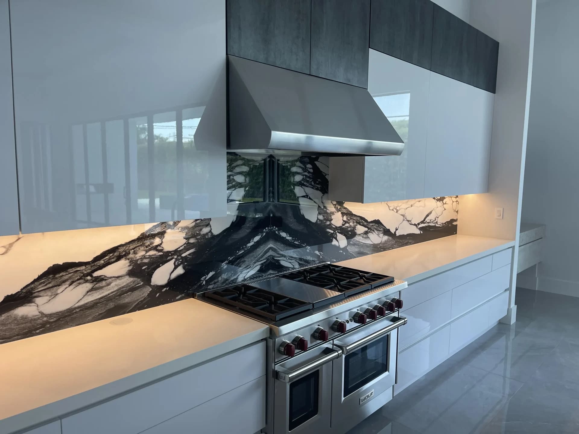 Custom cabinet storage solutions installed in an Oakland Park kitchen