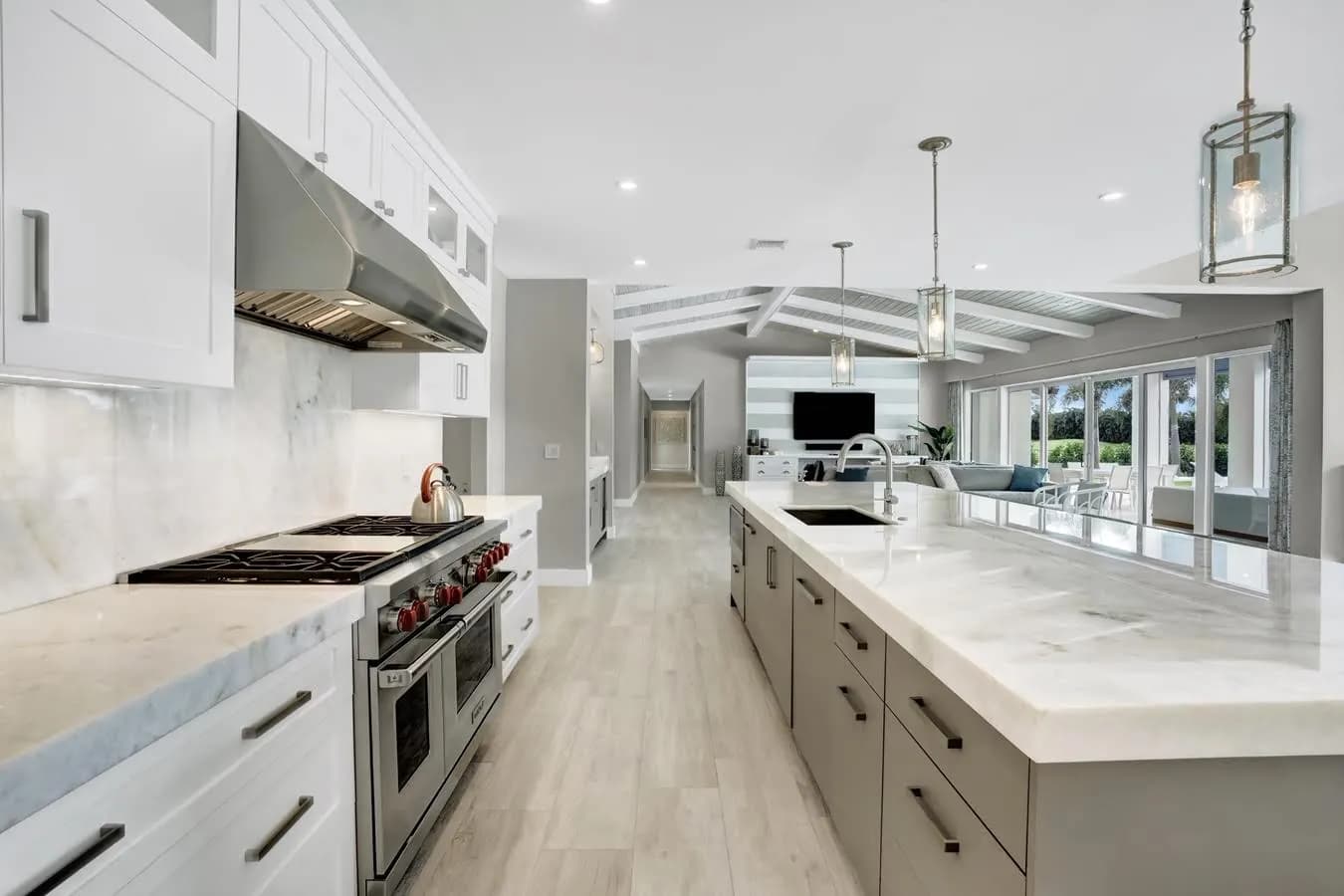 Custom kitchen cabinetry installed in an Oakland Park, FL home